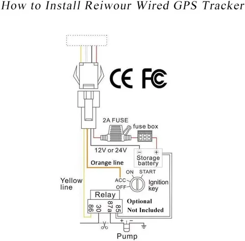 Miniatura 2 de Rastreador GPS con cable duro para vehículos, suscripción de un mes incluida, dispositivo de seguimiento de automóvil con cable 4G para vehículos