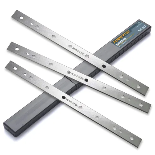 Miniatura 12 de POWERTEC Cuchillas cepilladoras de 12-1/2 pulgadas para cepilladora DeWalt DW733, repuesto para cuchillos cepilladores DW7332, juego de 4 (12809DD)