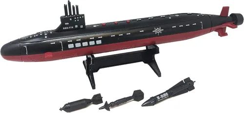Miniatura 7 de Submarino negro de juguete de 16.5 pulgadas con efectos de sonido y torpedo