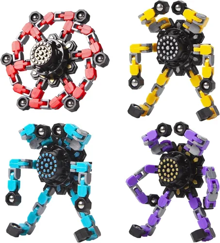 Miniatura 11 de Gokeey Fidget Spinners 8 piezas para niños y adultos, juguetes sensoriales para aliviar el estrés para niños y niñas, giroscopios de punta de dedo