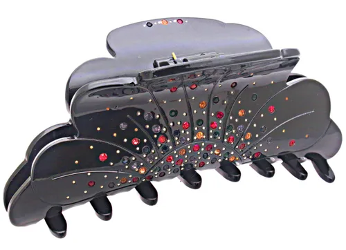 Fashion & Lifestyle Pinza para el cabello de 5 pulgadas para mujeres y niñas, grande, pinza bastante fuerte, pasador antideslizante, agarre hacia