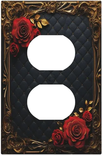 Miniatura 13 de Cubiertas Decorativas para Tomacorrientes Boho Floral Beige Flor y Hoja Botánico 1 Gang Interruptor de Luz Dúplex Placa Cubierta Placas de Boho