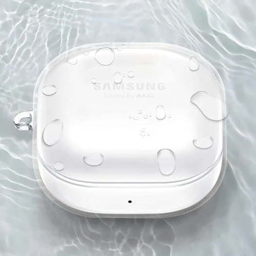 Miniatura 5 de CaseHome Funda con nombre personalizada compatible con Samsung Galaxy Buds Live (versión 2020) Buds Pro (versión 2021), cubierta transparente de TPU