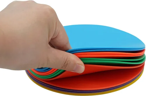 Miniatura 4 de Marcadores de punto de cono plano antideslizantes de 6 pulgadas para entrenamiento de agilidad de velocidad deportiva