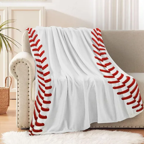 Miniatura 35 de Manta personalizada de béisbol para sofá, manta personalizada con nombre, manta ligera de felpa mullida de 60 x 50 pulgadas, para adolescentes