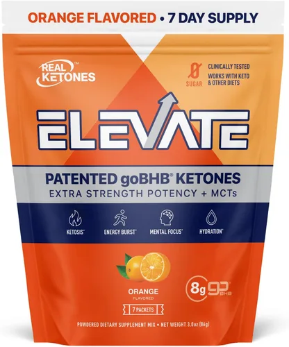 Real Ketones MCT & BHB Paquetes de Mezcla de Bebida de Cetonas Exógenas Elevate Paquetes de Electrolitos Keto en Polvo Sin Azúcar con 4 Electrolitos
