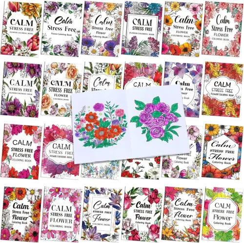 Miniatura 22 de Liliful 144 piezas de libro para colorear de calabaza a granel para adultos, otoño, bricolaje, arte, alivio del estrés, libro de dibujo con patrones