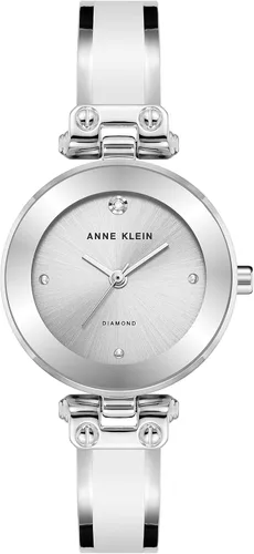 Miniatura 27 de Anne Klein Reloj de pulsera con esfera de diamantes genuinos