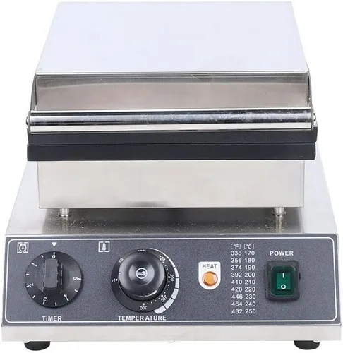 Miniatura 4 de Mini máquina para hacer panqueques, 25 piezas de 1.8 pulgadas comercial holandés panqueques panqueques panqueques 1850 W doble calefacción
