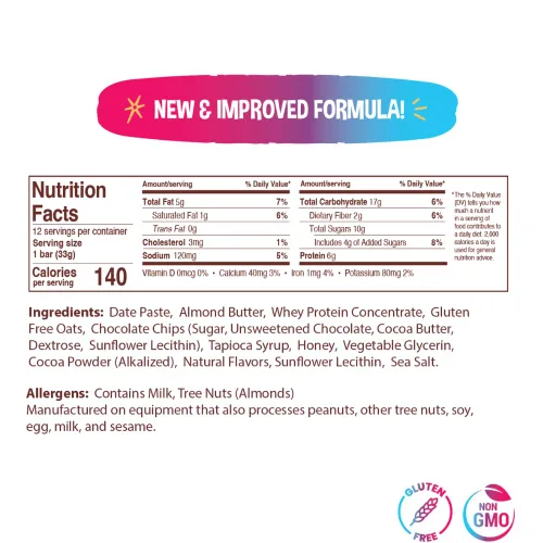 Miniatura 2 de ZEEK BAR - Barras de proteína para niños - 0.16 oz de proteína - Todo natural, sin OMG, sin gluten - Variedad, 12 unidades - Fórmula nueva y mejorada