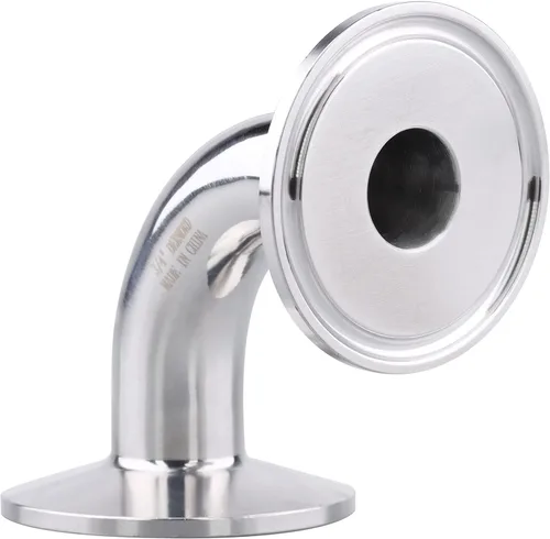Miniatura 7 de DERNORD Paquete de 2 tubos de 1 "OD codo de 90 grados de montaje de tubería sanitaria SS304 Tri Clamp 1.5 pulgadas
