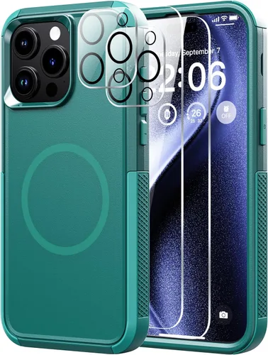 Miniatura 63 de Diverbox Funda para iPhone 13 [compatible con MagSafe] [con protector de pantalla] [a prueba de golpes] [a prueba de caídas] Funda de protección
