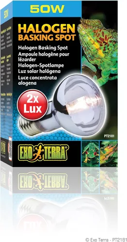 Miniatura 2 de Exo Terra Sun Glo - Lámpara halógena de luz para reptiles de 50 W, luz diurna de amplio espectro, mejora la coloración, promueve la salud, PT2181