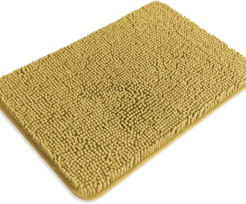 Miniatura 248 de Alfombra de baño pequeña de 12 x 18 pulgadas, lavable y absorbente, antideslizante, alfombra de baño de felpilla gruesa y suave para baño, ducha