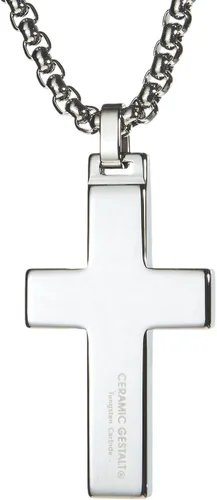 Miniatura 4 de Colgante único de cruz de tungsteno GESTALT con cadena de acero inoxidable quirúrgico de 0.157 in.
