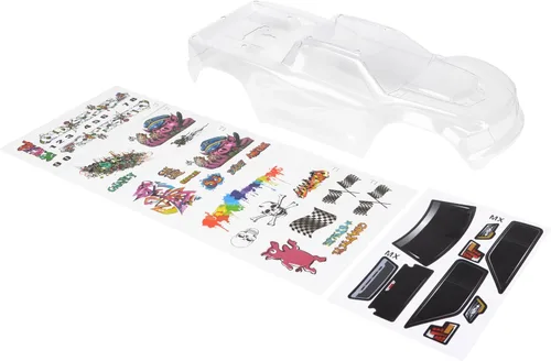 Miniatura 2 de Carrocería personalizada compatible con V2 Maxx 1/10 4X4 4WD cubierta de carcasa de camión (transparente sin pintar)