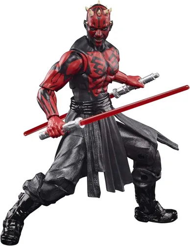 Miniatura 3 de Hasbro Star Wars Black SER 50TH ANN 6IN Darth Maul Figura de acción, 4 a 99 años