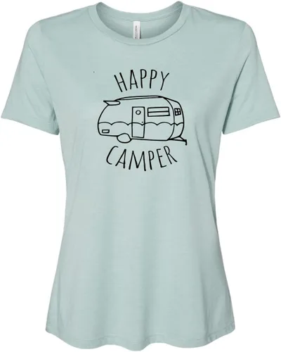 Miniatura 18 de Cute Women's Screen Printed Crew Neck Tee, Shirts With Sayings, Dusty Blue or Olive