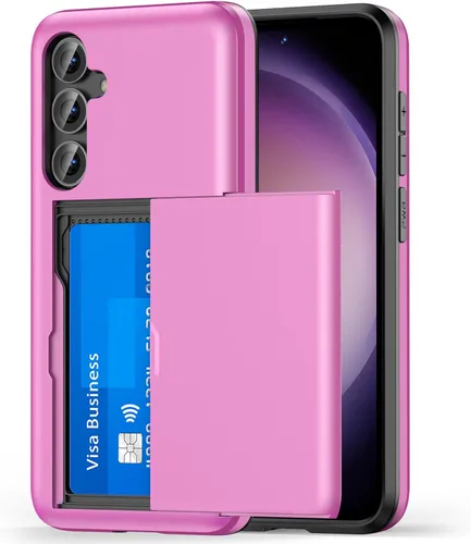 Miniatura 13 de Jiunai Funda para Samsung Galaxy S22 Plus Funda tipo cartera para tarjetas de crédito, soporte para efectivo, bolsillo deslizante de doble capa