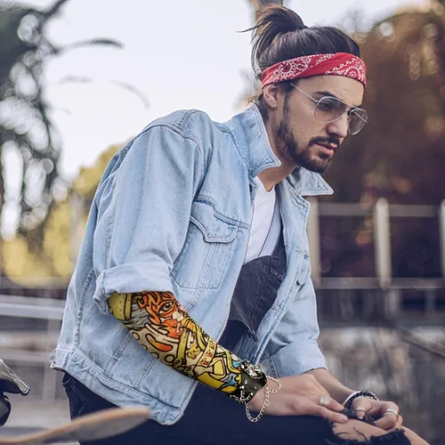 Miniatura 5 de YARIEW 3 piezas de pulsera con tachuelas con remaches, punk, pulsera de cuero, para motociclista, rockero de los años 80, disfraces para hombres