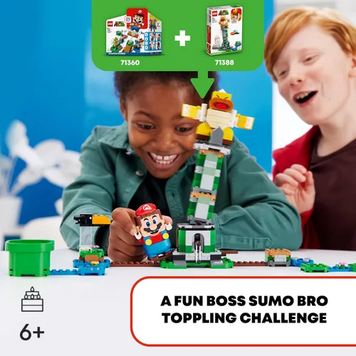 Miniatura 3 de LEGO Super Mario Boss Sumo Bro Topple Tower Expansion Set 71388 Kit de construcción; juguete coleccionable para niños; nuevo 2021 (231 piezas)