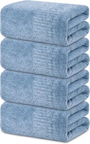 Miniatura 11 de SEISSO Toallas de baño, extra absorbentes y de secado rápido, toallas de fibra ligera, toalla de baño grande y suave de primera calidad