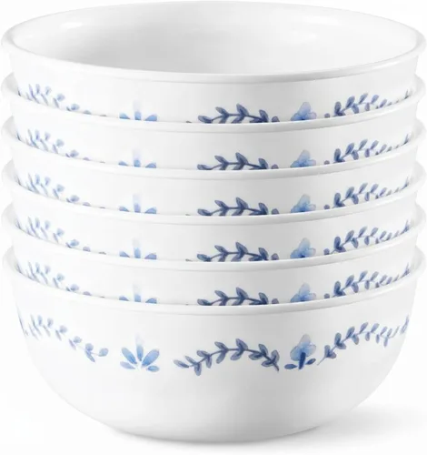 Miniatura 10 de Corelle Vitrelle - Juego de platos de aperitivos de 6 piezas, vidrio de triple capa y resistente a las astillas, 6 3/4 pulgadas, platos redondos