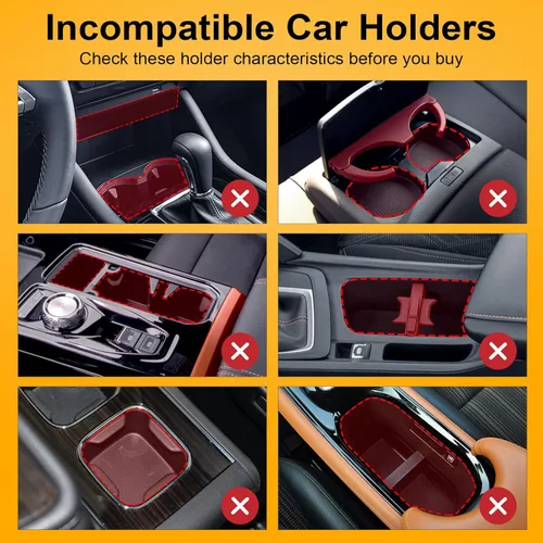 Miniatura 3 de Expansor de portavasos, expansor automático de portavasos para automóvil con capacidad para botellas de agua grandes, para vasos de viaje y tazas