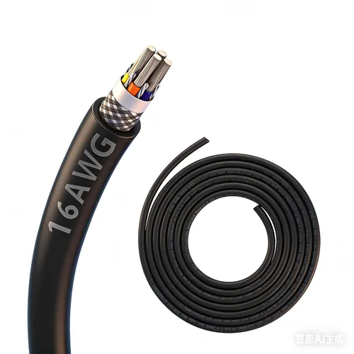 Miniatura 5 de Cable blindado CNC de alambre blindado de 3 núcleos 14AWG 14/3 (15 pies), núcleo de cobre estañado UL2464, cable de altavoz de calibre 14