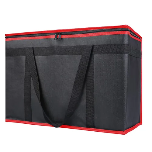 Miniatura 44 de Bodaon Paquete de 3 bolsas aisladas para entrega de alimentos para comidas calientes y frías, bolsas enfriadoras XXL, bolsa aislante para catering