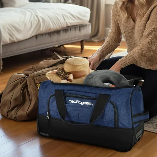 Miniatura 4 de Bolsa de lona con ruedas, equipaje, hockey, deportes, XL, rodillos, resistente 21 pulgadas