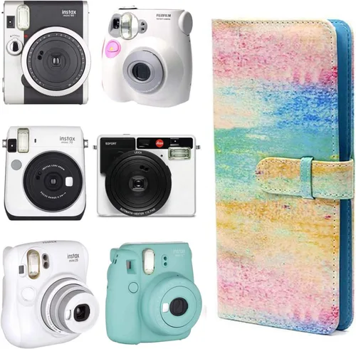 Miniatura 4 de Epicgadget Álbum de fotos de piel sintética de 96 bolsillos para Fujifilm Instax Mini 9 8 90 8+ 26 7s película instantánea Polaroid Snap Zip Z2300