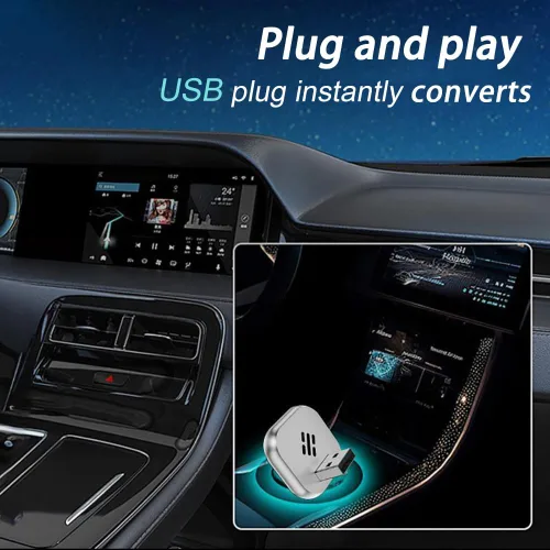 Miniatura 3 de Adaptador inalámbrico Carplay para BMW X6 2017 2018 2019 2020, adaptador CarPlay 2 en 1 convertido con cable a inalámbrico, Plug and Play, conexión