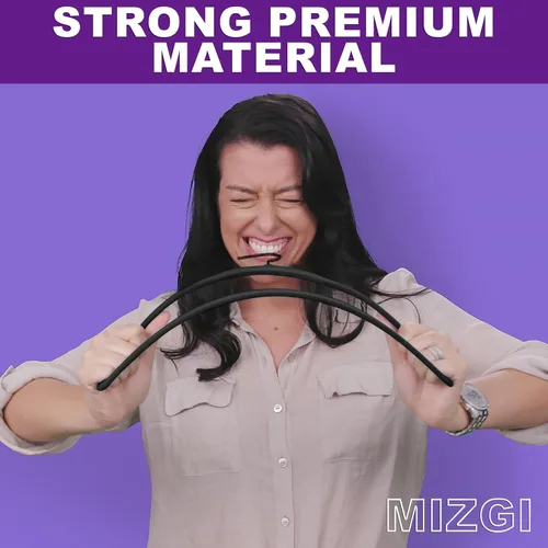 Miniatura 3 de MIZGI Paquete de 30 Perchas de Terciopelo Totalmente Negras, Fieltro Flocado Premium Antideslizante para Ropa, Perchas Negras Resistentes