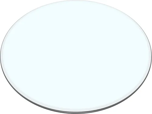 Miniatura 3 de Mesa redonda de vidrio templado de 40 pulgadas, mesa circular transparente de 0.35 pulgadas de grosor con 6 anillos de goma antideslizantes