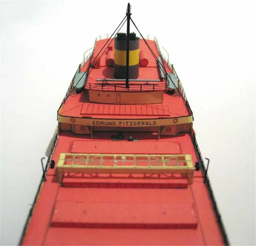 Miniatura 5 de 1:400 Kit de barco sin ensamblar modelo de papel SS Edmund Fitzgerald Ore Carrier Ship Model Kit DIY