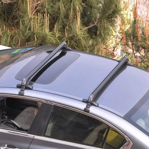 Miniatura 2 de Barras transversales universales para techo, barras transversales de aluminio de 43 pulgadas con bloqueo antirrobo, marco de ventana ajustable