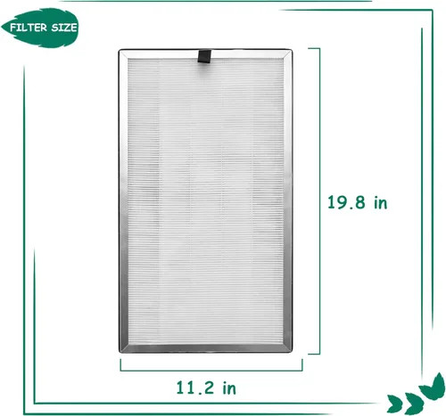 Miniatura 4 de Filtro de repuesto, compatible con purificador de aire 112 V2.0, prefiltro 3 en 1, filtro HEPA verdadero H13 y filtro de carbón activado, paquete