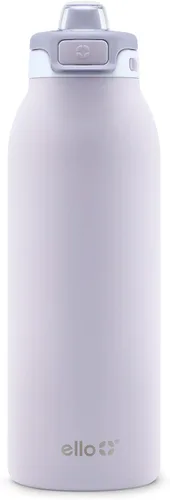 Miniatura 50 de Ello Pop & Fill Insulated Stainless Steel Water Bottle with Quick Fill Lid, Leakproof Locking, Sip or Chug Spout, BPA-Free, Double Wall Vacuum Negro
