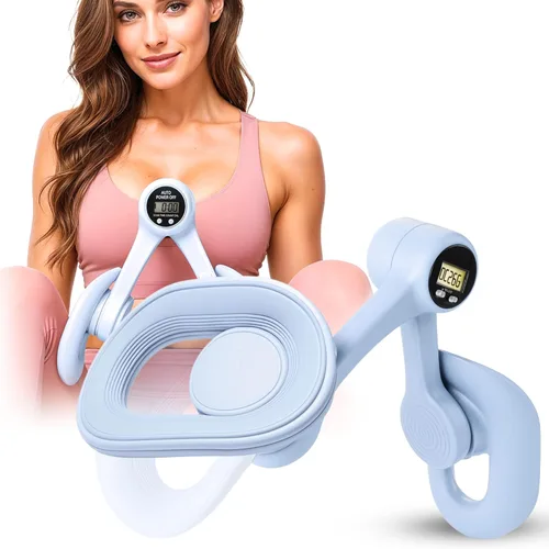 Miniatura 8 de Smart Thigh Master Dispositivos de ejercicio giratorios para suelo pélvico para mujeres y hombres con pantalla de contador automático Azul