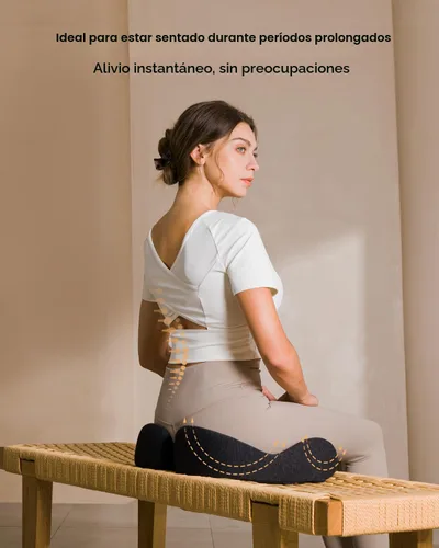 Miniatura 3 de ProtoArc Cojín de Asiento, Cojín de Silla de Oficina para Ciática, Cojín de Cóccix, Cojín Ergonómico de Espuma Viscoelástica para Automóvil, Hogar