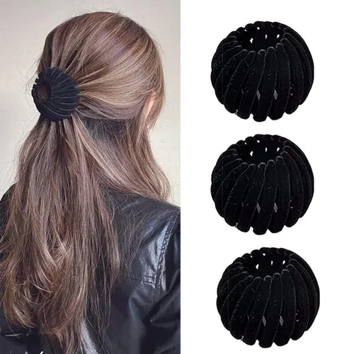 Miniatura 9 de 7 piezas de pinzas de pelo mágicas de nido de pájaro y accesorios para moños para mujeres Color-02