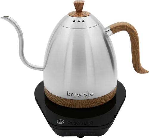 Miniatura 9 de Brewista Artisan - Hervidor eléctrico de cuello de cisne, hervidor de agua con panel LCD, control preciso de temperatura, hervido rápido y ajustes