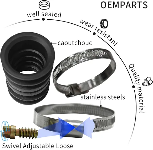 Miniatura 6 de W11419334 Kit de manguera de lavavajillas para Whirlpool Jenn-Air KitchenAid Maytag Kenmore AP6981352 4960330 W11250985 PS12745538 EAP12745538 Bomba