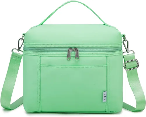 Miniatura 38 de NOL Natural Organic Lifestyle - Loncheras aisladas para mujer, bolsa enfriadora, ligera, de nailon, impermeable, para el trabajo