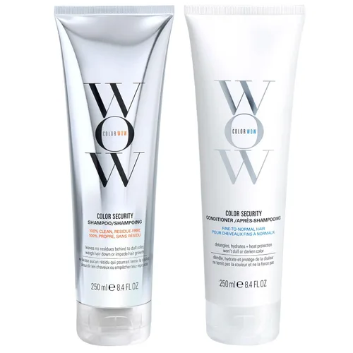 COLOR WOW Dream Clean Duo - CHAMPÚ DE SEGURIDAD DE COLOR 100% limpio, sin sulfatos y ACONDICIONADOR DE SEGURIDAD DE COLOR sin peso | Logra un