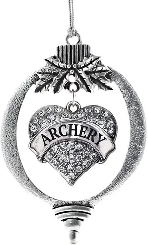 Miniatura 214 de Inspired Silver Adornos festivos de dije de corazón pave de plata con circonitas cúbicas