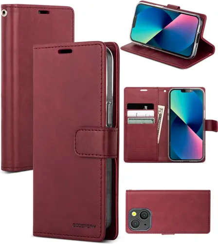 Miniatura 31 de GOOSPERY Blue Moon Wallet para Samsung Galaxy Note 10 Case (2019) Funda de cuero con tapa (Negro)