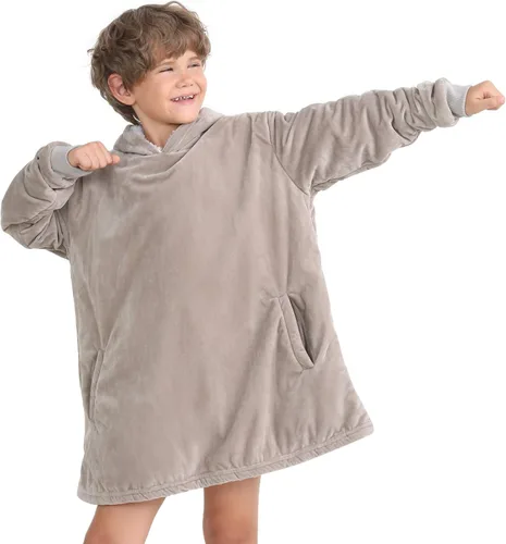 Miniatura 20 de LetsFunny Manta con Capucha, Sudadera Manta de Forro Polar Sherpa de Gran Tamaño Usable, Súper Suave Cálida y Acogedora con Bolsillo Gigante, Girasol