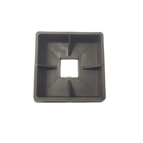 Miniatura 2 de Stevens Lake Parts Cubierta cuadrada de goma de 4 "tapa de tapón de parachoques negro RV Camper Trailer de goma